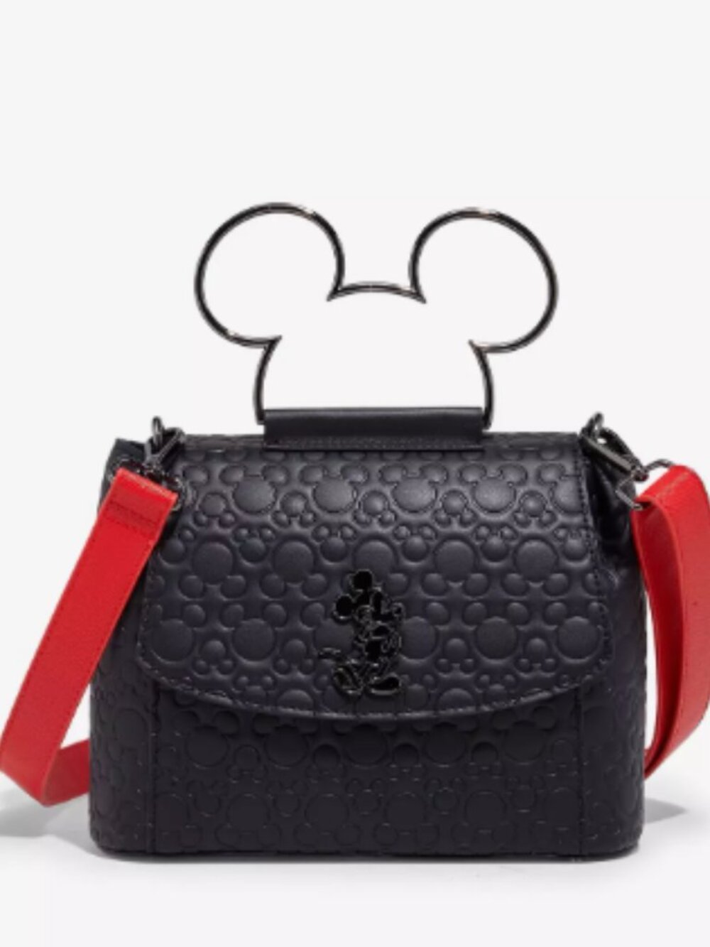 Loungefly Disney Mickey Mouse Debossed Silhouette Crossbody Bag